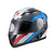 Capacete Texx Escamot Gladiator V3 Reisen Azul Verm Branc 58 - comprar online