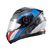 Capacete Texx Escamot Gladiator V3 Reisen Azul Verm Branc 60