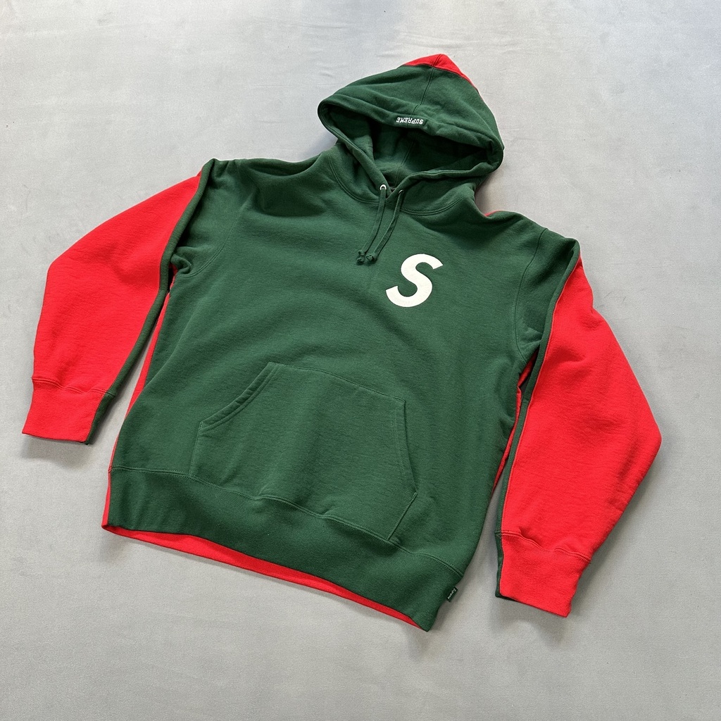 Green and red hoodie best sale