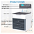 Mini refrigerador de ar portátil, Névoa Ultrasonic Home Humi Aire, Condicionador Pequeno - comprar online
