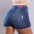 Shorts Jeans Feminino Revest Cintura Alta - Fika Dika