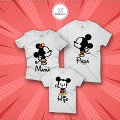 Camisetas Mickey KISS FAMILIA x3