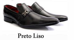 Sapato Social Italiano Preto liso