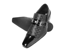 Sapato Social Italiano Preto em 3D - comprar online