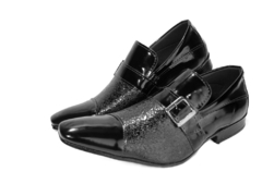 Sapato Social Italiano Preto Croco verniz - comprar online