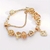 Pulsera de corazón dorado brillante para mujer - comprar online