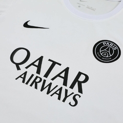 Kit de Treino PSG Camisa e Bermuda 23/24 Branco e Preto - Nike - Kxis Pe - Qualidade e Elegância!