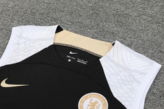 Kit de Treino Chelsea Preto Dourado Regata e Bermuda - Nike na internet