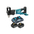 Makita Taladro Angular De 1/2" V.V.R.0-350 - 0-1,400 Rpm M/Bl Li-Ion 2 Bat 5.0 A.H Y Carg Doble C/Luz,Freno,Maletin 18V + 18V 36V HT DDA460PT2