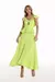 VESTIDO MIDI SOPHIA LIME - comprar online