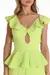 VESTIDO MIDI SOPHIA LIME - loja online