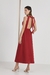 VESTIDO FLAVIE MAXI MIDI NADADOR VERMELHO - comprar online