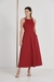 VESTIDO FLAVIE MAXI MIDI NADADOR VERMELHO