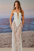 VESTIDO LONGO THASSIA RENDA AL MARE - OFF WHITE - Talencce