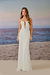 VESTIDO LONGO THASSIA RENDA AL MARE - OFF WHITE - comprar online