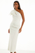 VESTIDO MIDI HILARY OFF WHITE - Talencce