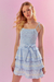 VESTIDO LASTEX LISTRA BABY - SKY