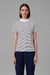 CAMISETA FIO TINTO GOLA ALTA FRANCESCA MIDNIGHT STRIPES - loja online