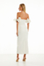 VESTIDO MIDI MICHELLE - OFF WHITE - comprar online