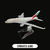 Modelos Avião Comercial Emirates A380 , Escala 1:400