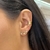 Brinco Ear Cuff Com Zircônias Banhado a Ouro - comprar online