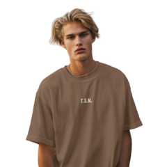 Oversized Tee - Marrom Stoned - comprar online