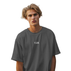 Oversized Tee - Chumbo Stoned - comprar online