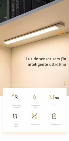 Luminária para Armário, Cozinha, Com Sensor de Movimento - comprar online