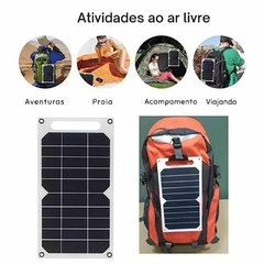 Painel Solar Portátil Carregador de Celular - comprar online