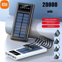 Power Bank Bateria Carregamento Solar 200000mAh