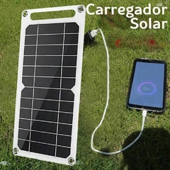 Painel Solar Portátil Carregador de Celular - comprar online