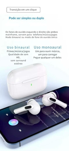 Fones De Ouvido Air Pro Bluetooth 5.3 na internet