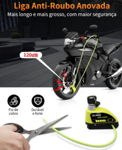 Imagem do Alarme Para Motocicleta e Bicicleta Disco Bloqueio