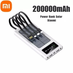 Power Bank Bateria Carregamento Solar 200000mAh