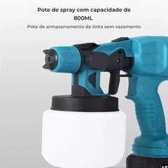 Pistola de pintura elétrica sem fio - Empório51