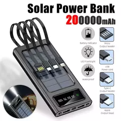 Power Bank Bateria Carregamento Solar 200000mAh - comprar online