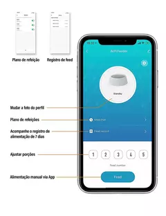 Alimentador automático de 4L para gatos WiFi - Empório51