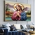 Quadro Decorativo Jesus Orando Efeito Mosaico - comprar online