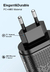 Carregador USB Tipo C para iPhone, Carregamento Rápido, Plugue de Parede de Via