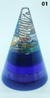 Orgonite Cone Alto M (BL) - Com Led - loja online