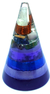 Imagem do Orgonite Cone Alto G (BL) - Sem Led