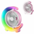 Ventilador Portátil Recarregável de Mesa Iluminação LED RGB - jcmstore