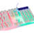 Teclado Gamer Branco Semi Mecânico LED RGB na internet