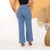 Imagem do Calça Jeans Wide Leg pantalona Marmorizada Feminina