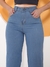 Calça Jeans Wide Leg pantalona Marmorizada Feminina na internet