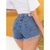 Kit Short jeans Rasgado escuro short rasgado brilhoso jeans Feminino Modelo Lançamento 2024 - Cristal Aviamentos - Aviamentos para Jeans