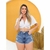 Kit Calça Wide Leg Preta e Shorts Com Brilho Modelo Lançamento 2024 - comprar online