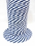 Cordão Ponto Corrente - Azul com Branco - 100 metros - Cristal Aviamentos - Aviamentos para Jeans