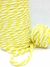 Cordão Ponto Corrente - Amarelo com Branco - 100 metros