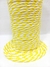 Cordão Ponto Corrente - Amarelo com Branco - 100 metros - Cristal Aviamentos - Aviamentos para Jeans
